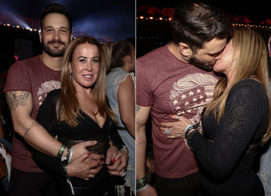 MidiaNews | Zilu Godoi troca beijos com novo namorado em show