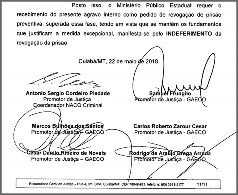 print parecer do mpe prisões na bereré
