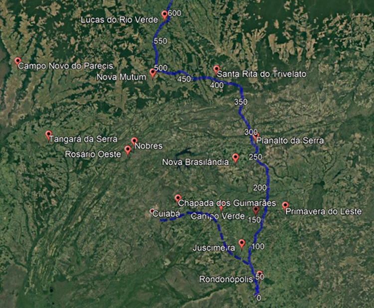 Mapa Ferrovia Estadual