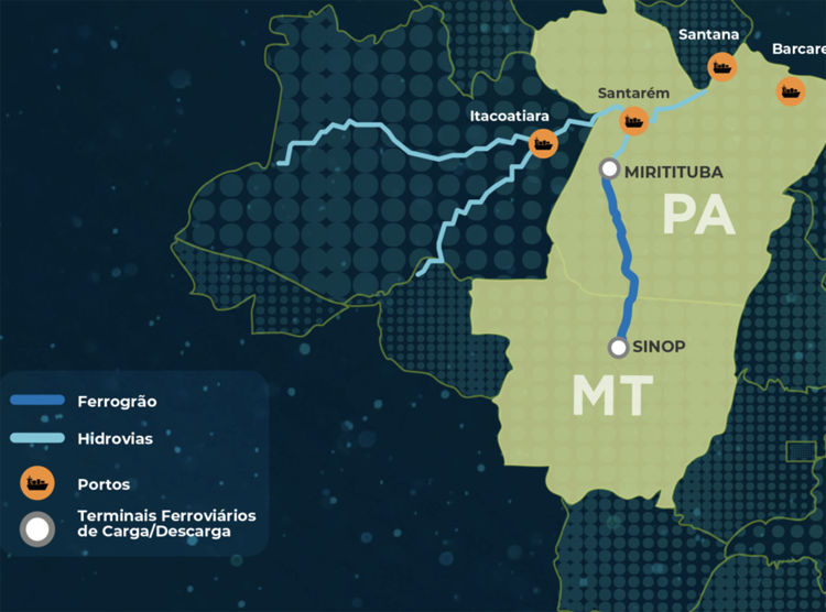 Mapa Ferrogrão