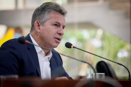 O governador Mauro Mendes