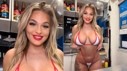 MidiaNews | Modelo do Onlyfans é barista e serve café usando biquíni; vídeo