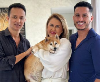 Josue, Rosires com Max e Erick