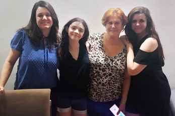 fernanda, sofia, mãe e flavia