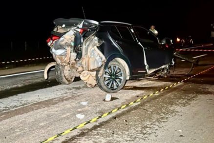Carro conduzido por Reginaldo 
