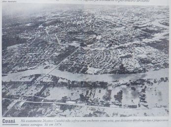 Há exatamente 20 anos Cuiabá não sofria uma enchente como esta, que deixasse desabrigados e provocasse tantos estranhos. Só em 1974