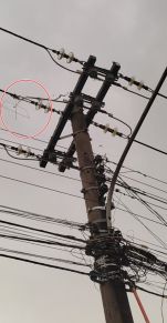 Pipa na fia&ccedil;&atilde;o de energia 