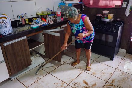 Georgina de Morais ap&Atilde;&sup3;s alagamento no pedregal