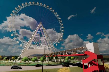 Projeto da roda-gigante em parque do Mato Grosso
