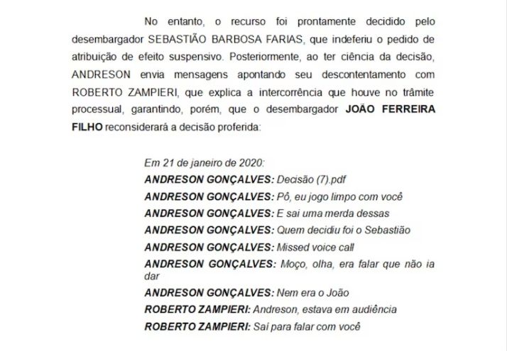 Roberto Zampieri afirma que desembargador vai reconsiderar decis&atilde;o