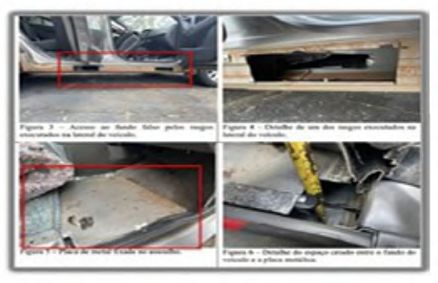 foto compartimento secreto operação escamotes