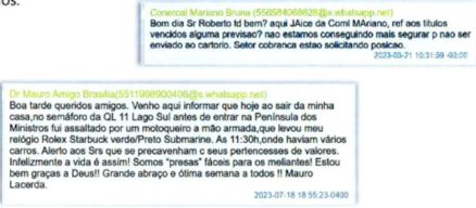 Mensagens enviadas à Zampieri que possivelmente estão codificadas, diz PF