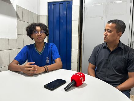 Gabriel Roque e o diretor Sergio Fidélis