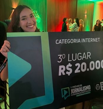 Andrelina Braz Pr&ecirc;mio jornalismo 