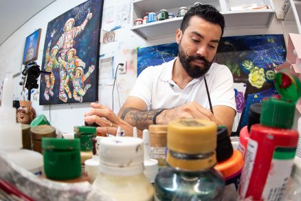 Rafael Jonnier trabalhando