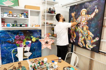 Rafael Jonnier trabalhando