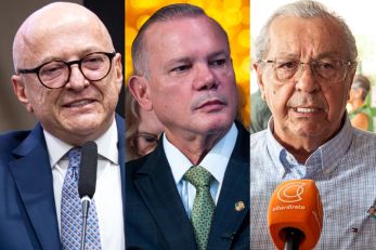 Otaviano Pivetta, Wellington Fagundes e Jayme Campos